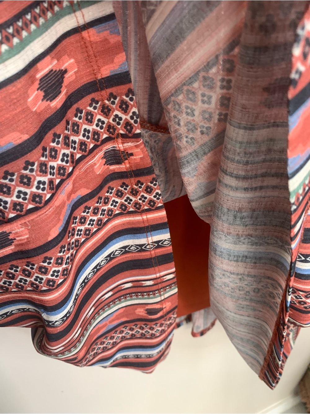 Dex Aztec Pattern Dress Tassels L - Picture 8 of 10